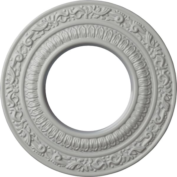 Ekena Millwork Andrea Ceiling Medallion (Fits Canopies up to 4 1/8"), 8 1/8"OD x 4 1/8"ID x 1/2"P, Frost CM08ADFRF - main